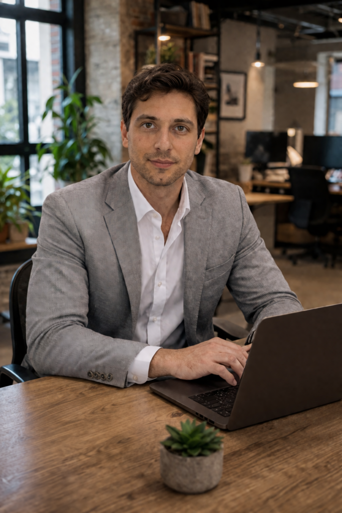 Oficina moderna con enfoque profesional